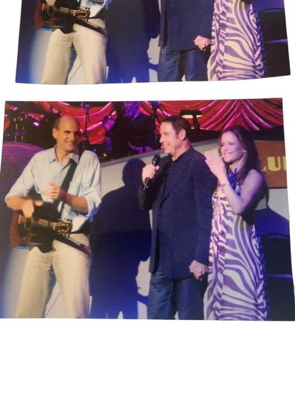 Set of 4 Photos James Taylor John Travolta Kelly Preston 2008