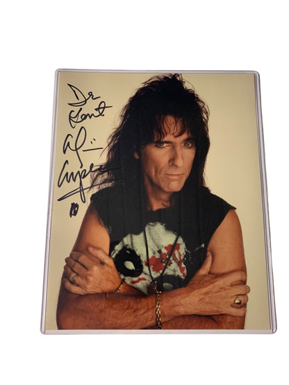 Signed Alice Cooper 8x10 Photo Personalized Autograph