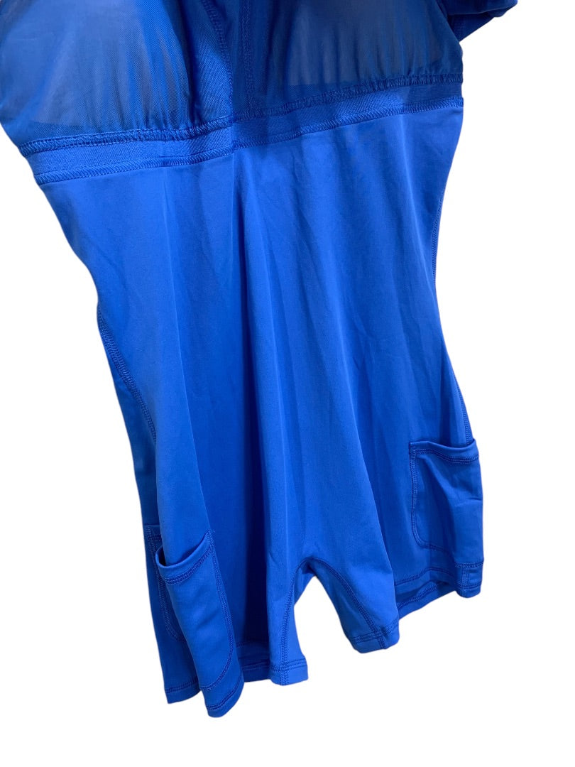 Large 90 Degree by Reflex New Tennis Dress with Body Suit Liner Strong Blue