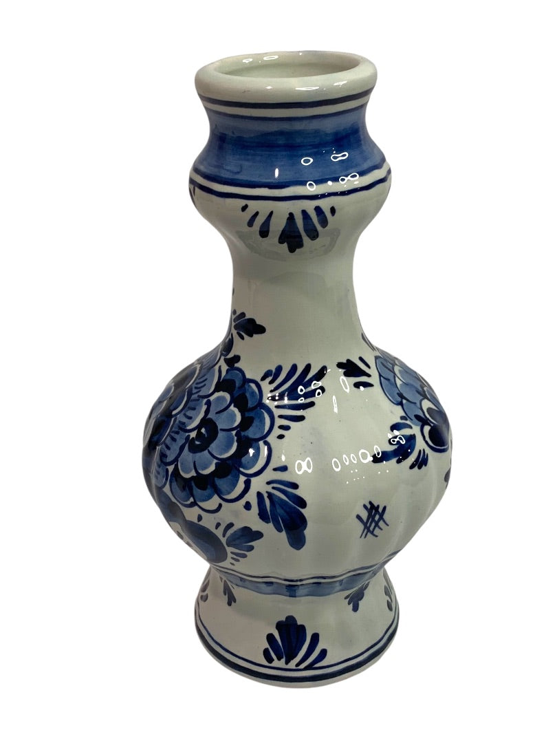 Vintage Delft Blue Handpainted Vase 8 Inch Holland