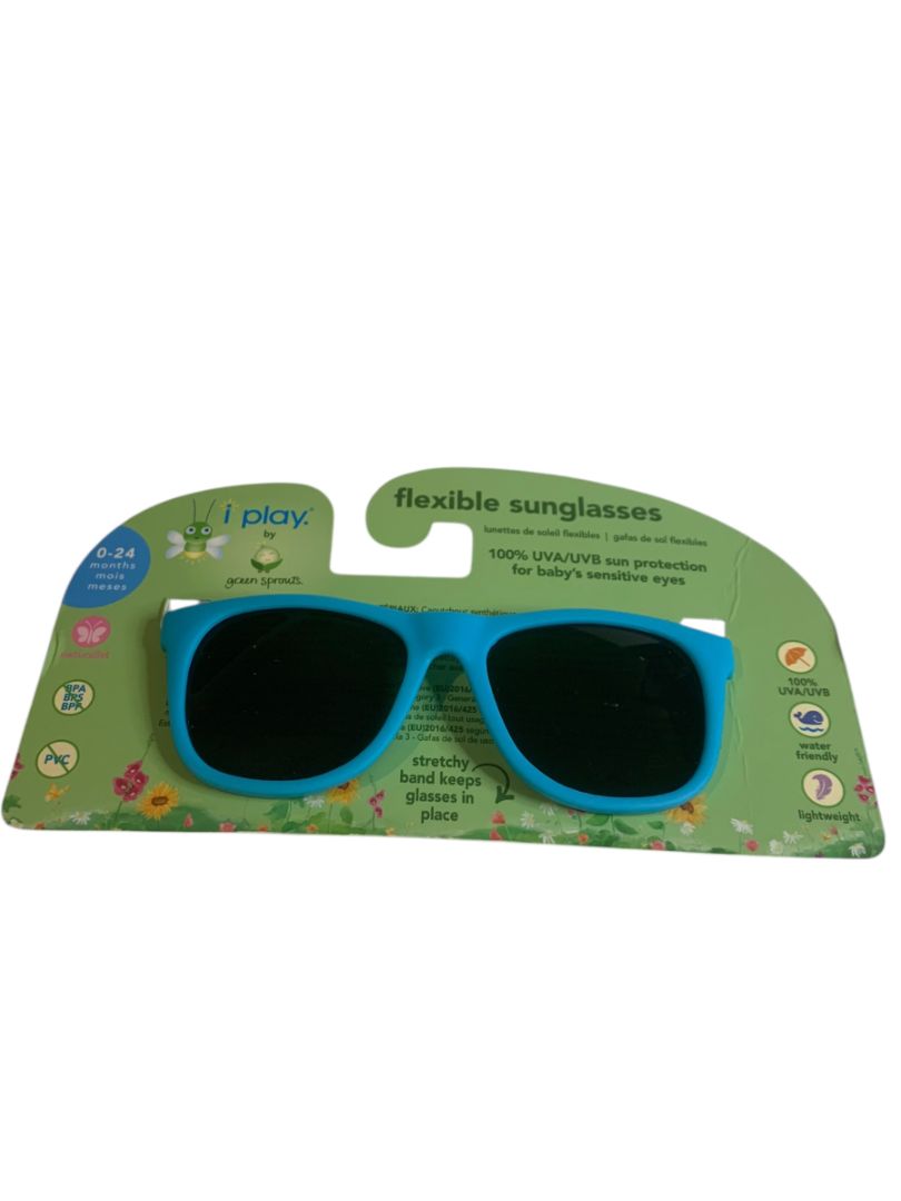 0-24 Months i play by Green Sprouts New Baby Boys Sunglasses Flexible Strap