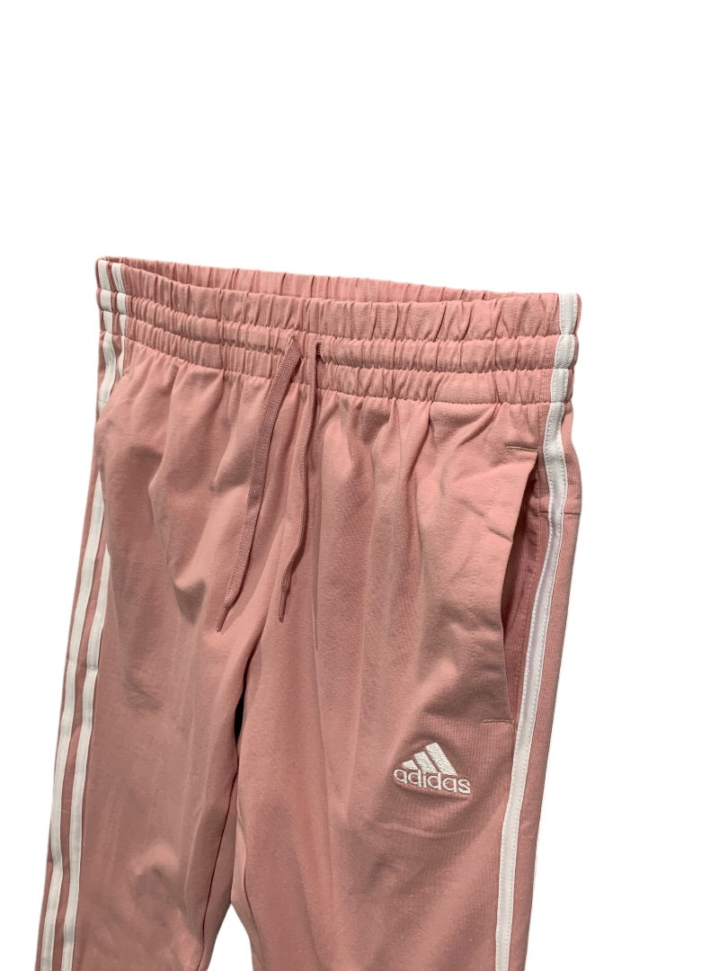 Small Adidas Womens New Jersey Knit Jogger Pants Wonder Mauve Pink HD4272