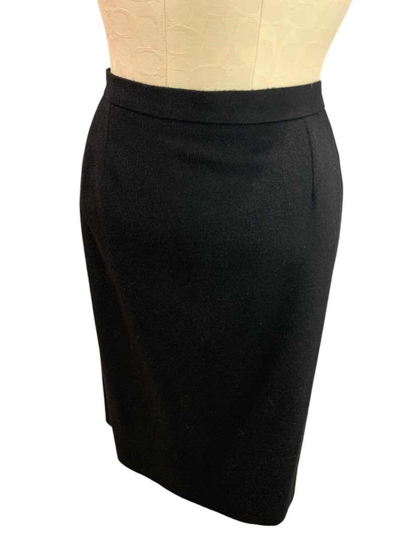 Size 46 Morabito Paris Wool Angora Blend Straight Pencil Skirt