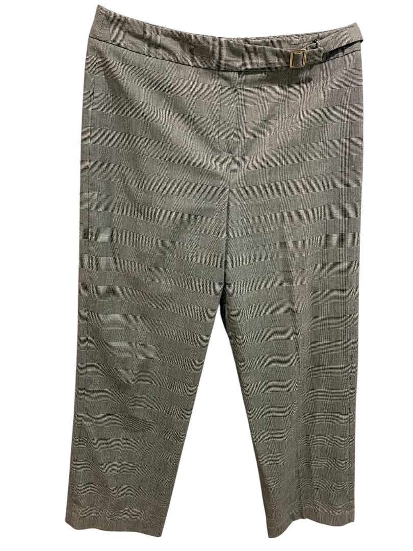 Size 16 Dressbarn Womens Plaid Dress Pants Trousers Black White