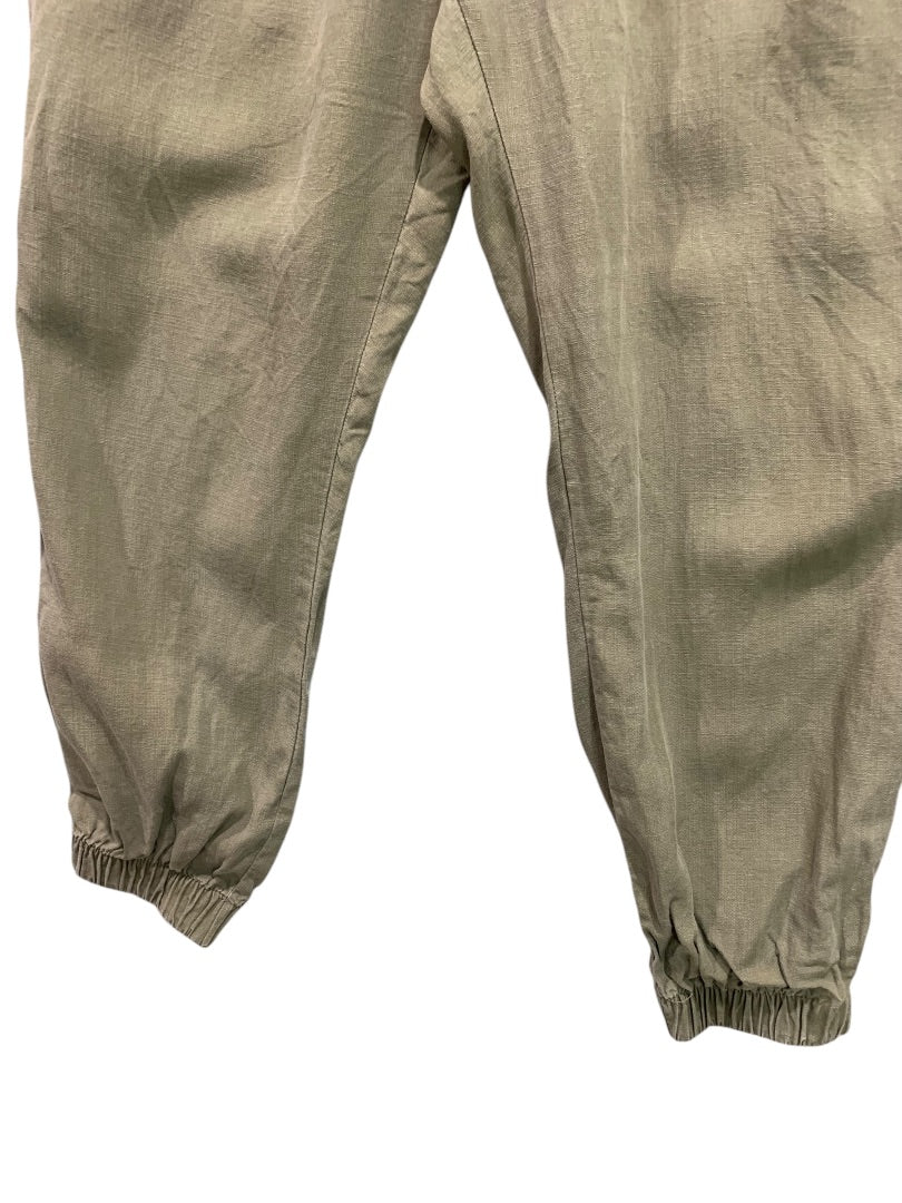 Small Dex Womens Army Green Lightweight Jogger Style Pants