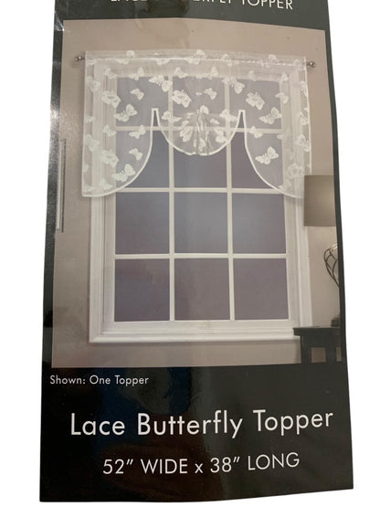 Madame Lace Butterfly Topper White 52 x 38 Inches United New