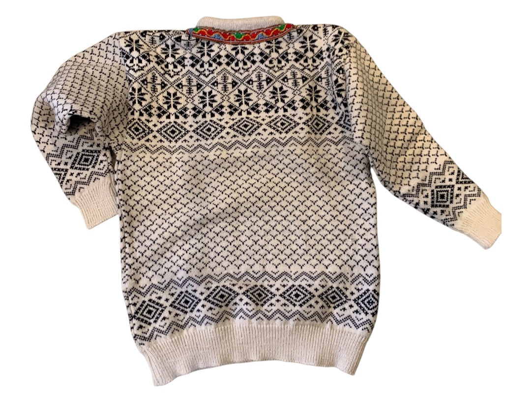 Small Norwegian Wool Pullover Sweater Pattern Norway Unisex