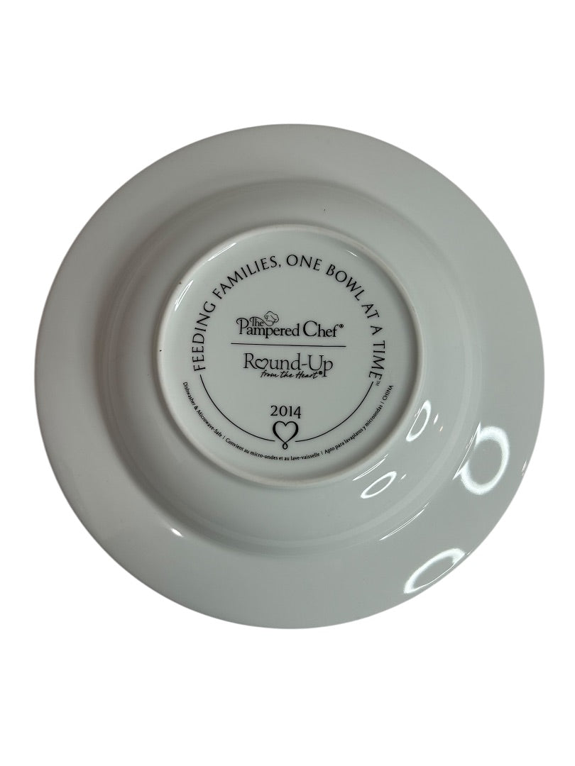 Pampered Chef 2014 Nourish Soup Bowl 2949 in Box 8.5 Inch