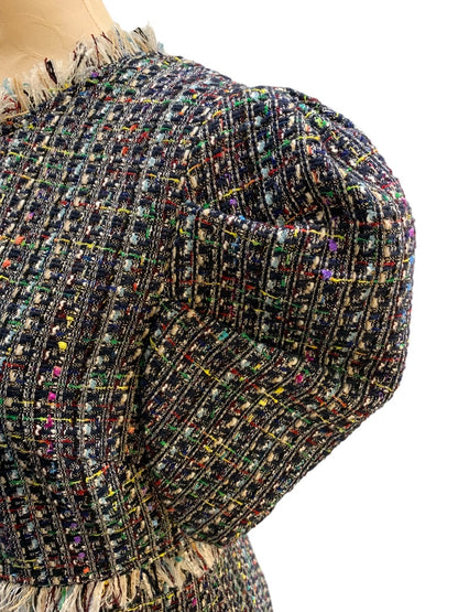 Large Fate Amelia Tweed Dress A-Line New Tulips