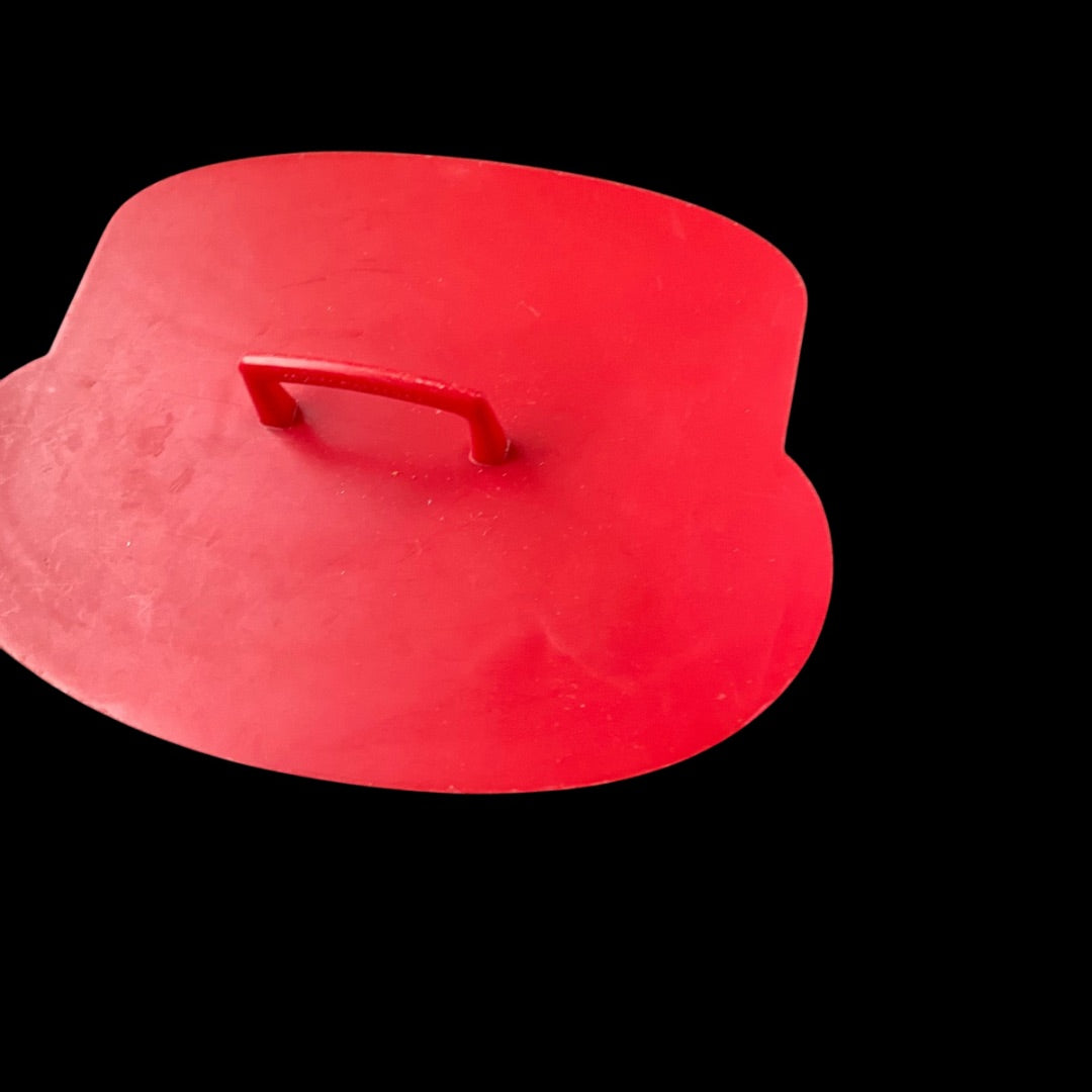 Tupperware 1970s Red Plastic Cookie Cutter USA Happy Birthday Cake
