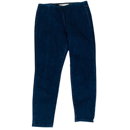 Large Soft Surroundings Womens Dark Wash Jeans Jeggings Stretch Denim Elastic Waist