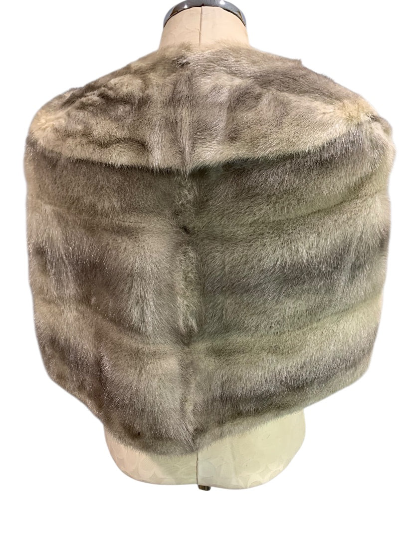 1950s Mink Shawl Stole Womens Seidel Furrier Philadelphia Collared