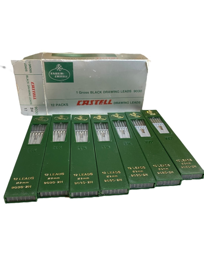 Faber-Castell 84 Drawing Leads (7 Packs of 12) 9030-2H Refills .2mm