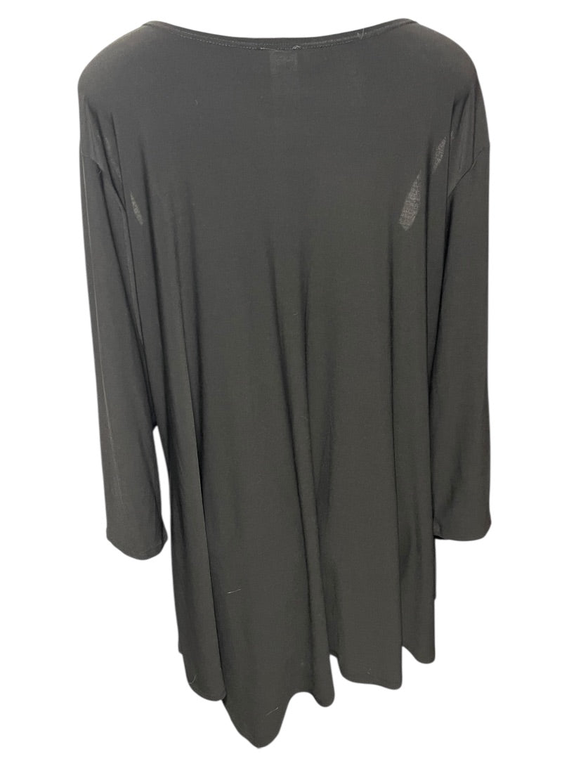 1XL Come N See Cold Shoulder Black Pullover Top Shirt Womens