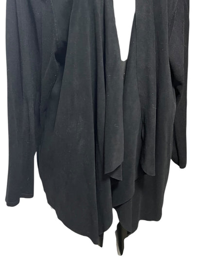 3X INC International Concepts Womens Open Cardigan Black