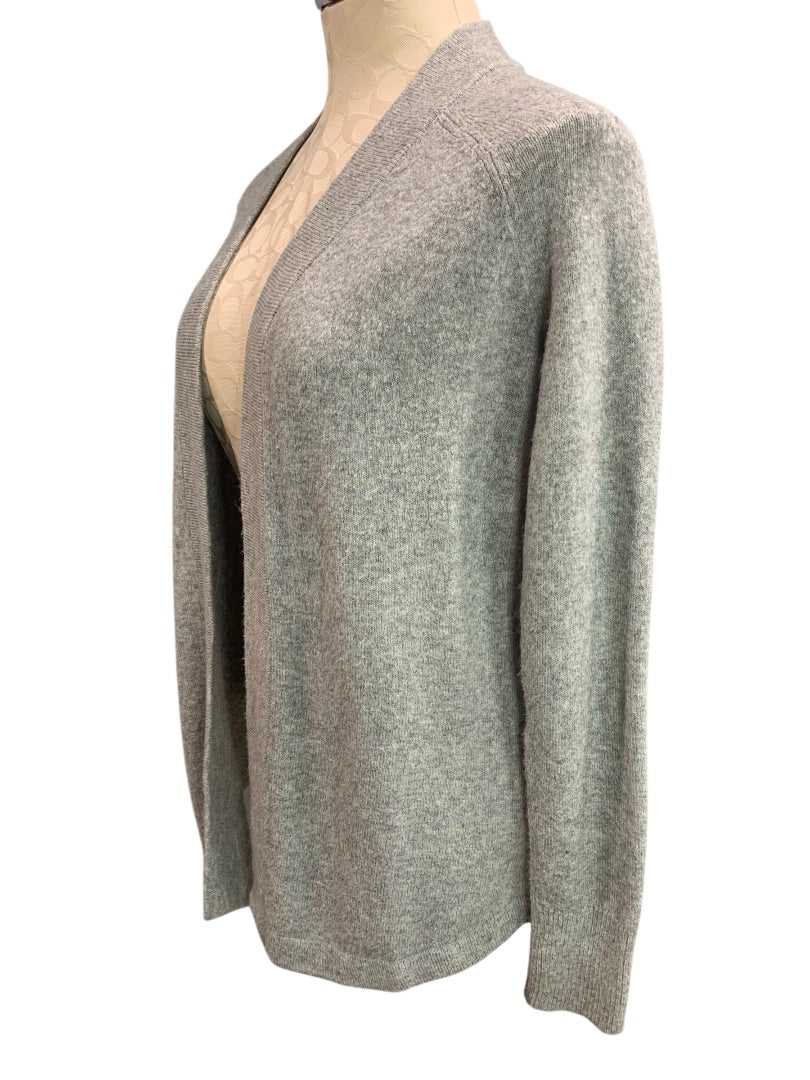 XS Loft Womens Gray Open Cardigan Sweater Tunic Length