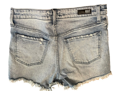 Size 4 KUT From the Kloth Distressed Denim Jean Shorts Womens
