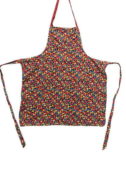 Vintage Bib Apron Garden Theme Pocket Faced Sewing Theme