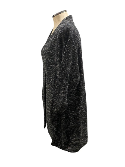 1X Eileen Fisher Woman Tweedy Knit Jacket Cardigan Pockets Tunic Length