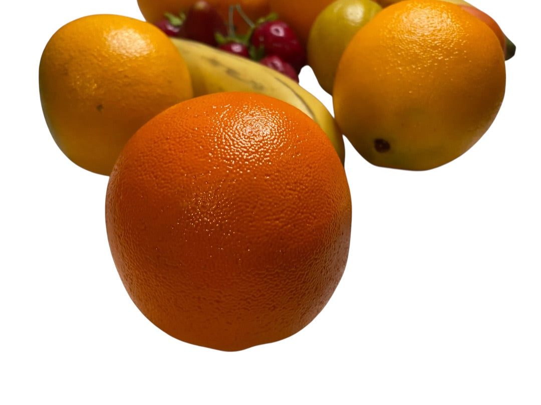 Lot of 18 Vintage Pieces of Fake Fruit Orange Lemon Banana Strawberry