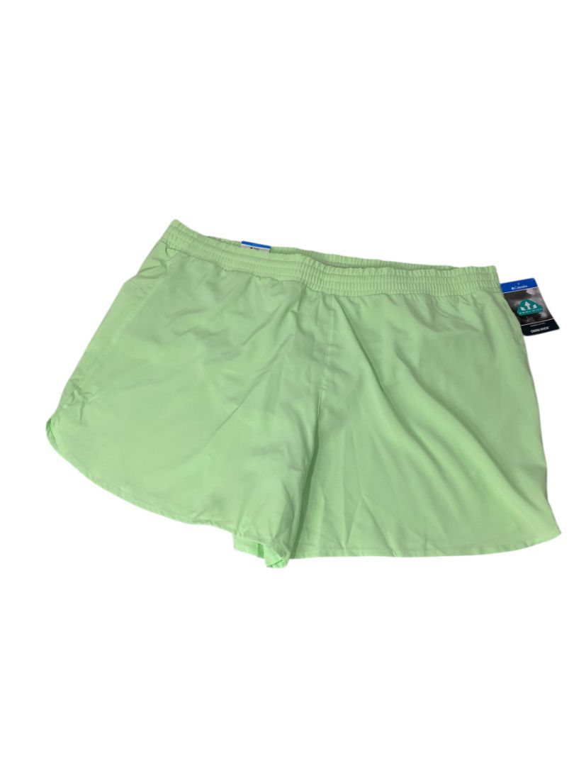 1X Columbia Womens Hike Short Green New Omni-Wick Pull On Lined