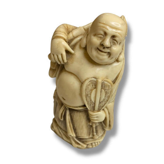 Vintage Resin Buddha Figurine 3 Inch Carved Detail