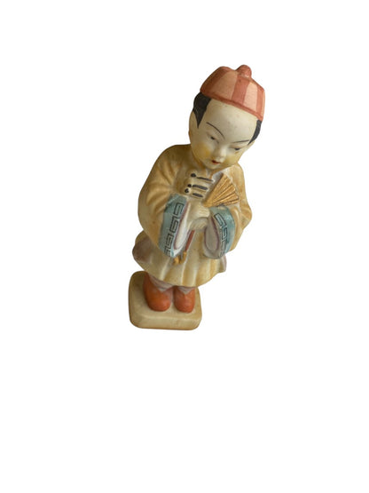 Vintage Japan Porcelain Figurine Man 4.25"