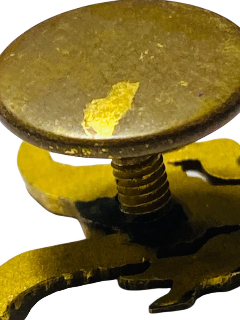 Vintage F.O.E.  Fraternal Order of the Eagle Lapel Pin Badge Screwback .75"