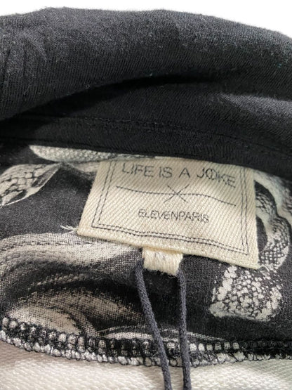 Medium ElevenParis Snake Print Hoodie Eleven Paris Life is a Joke