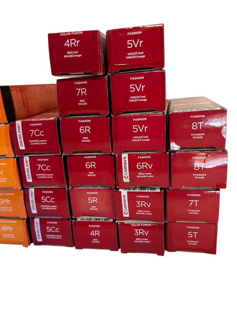 Lot of 48 Redken Color Fusion Hair Colors 2.1 oz New Fashion Copper Gold Brown Reds