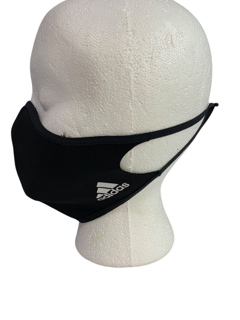 Pack of 4 New Adidas Face Covers Adult Black H08836 Washable