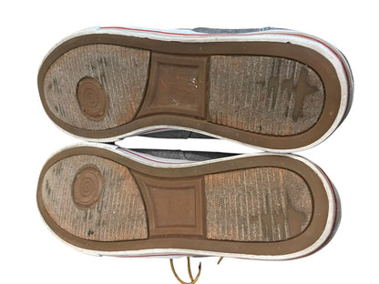 Size 11D Polo Ralph Lauren Mens Vaughn Lace Up Gray Canvas Shoes