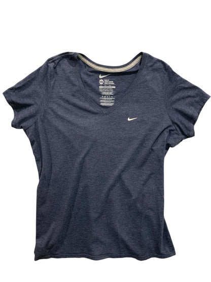 Size XXL Nike Womens Slim Fit V-Neck Navy Blue Tshirt