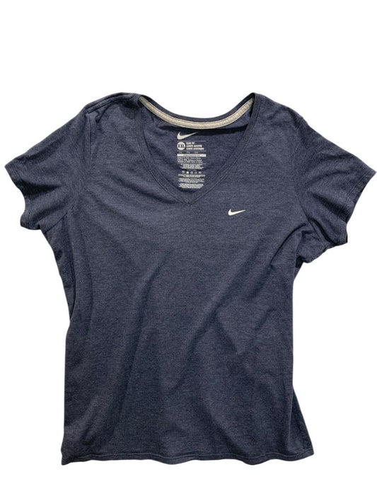 Size XXL Nike Womens Slim Fit V-Neck Navy Blue Tshirt