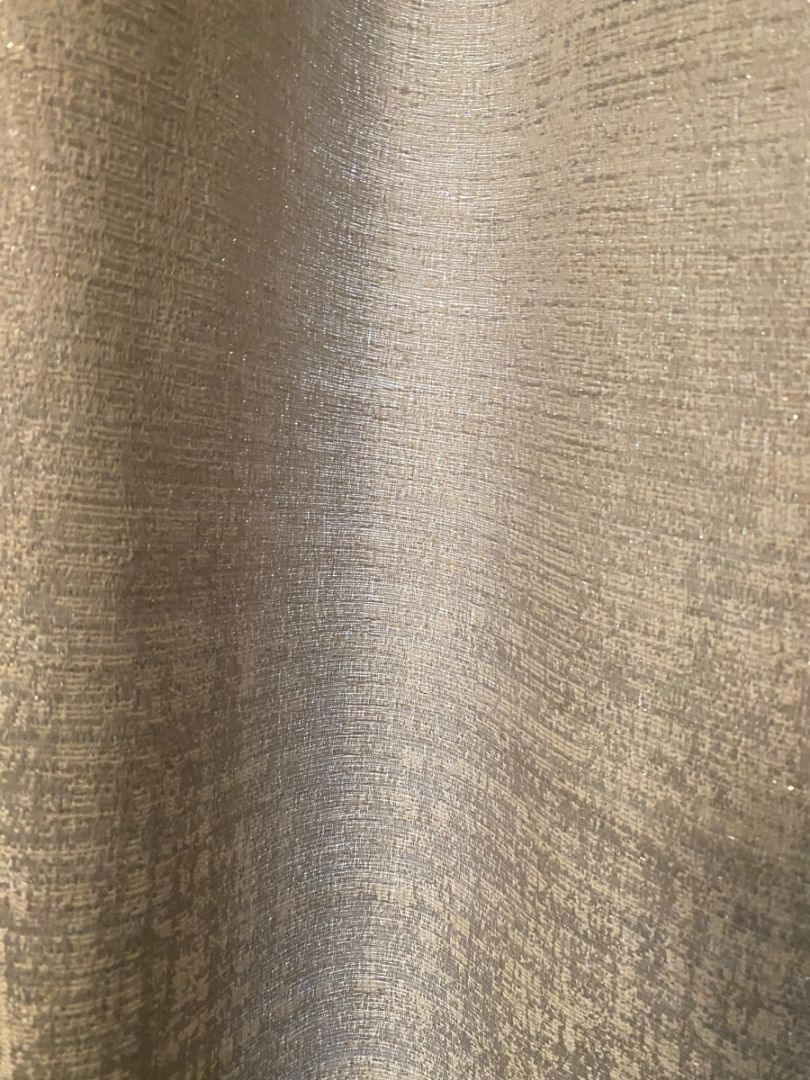 Set of 3 Studio 9 Curtain Panels Taupe Silver 96"l x 36"w