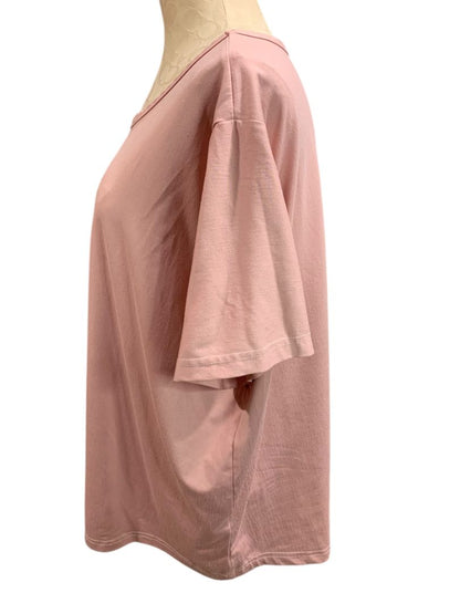 Size 3X Womens Pink Tshirt Sleep Shirt Super Soft Short Sleeve