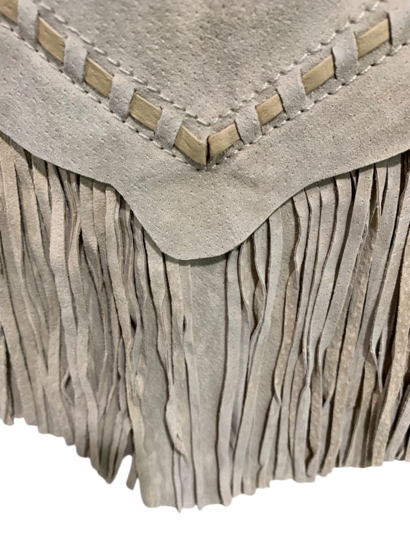 Size 3XL Cripple Creek Fringed Suede Miniskirt Tan New Western