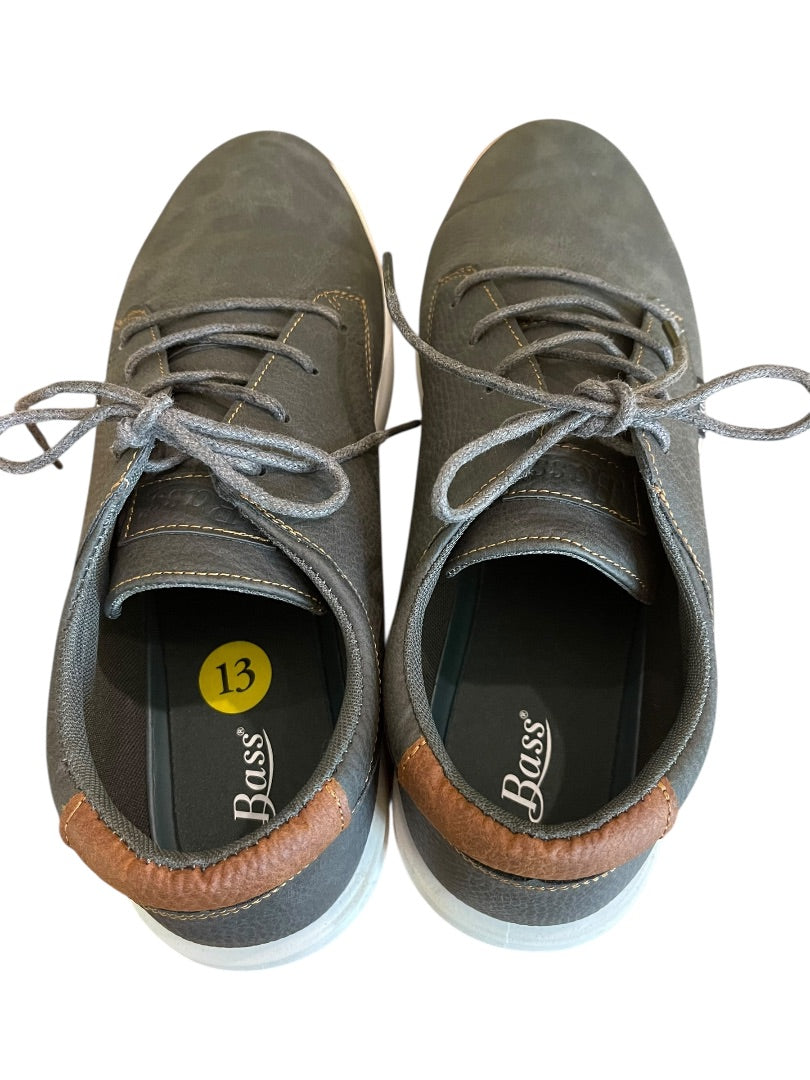 Size 13M Bass Relax Lace Up Mens Shoes 713623-K361 Charcoal Tan