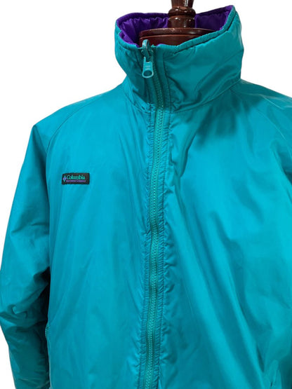 Size XL Columbia 1990s Reversible Mens Ski Jacket Teal Purple