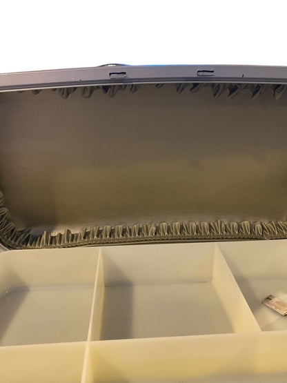 1960s Samsonite Green Silhouette Train Case with Tray and Key