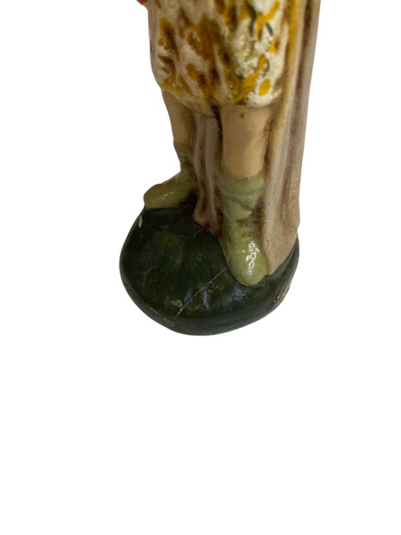 Vintage Shepherd Hollow Plaster Navtivity Figurine Western Germany 5.25"