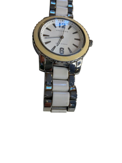 Anne Klein Women'sWhite Dial Stainless Steel Bracelet Watch 40mm AK1195