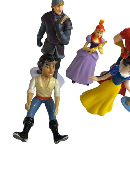 Lot of 6 Assorted Disney Princess and Prince Figurines 3-4"