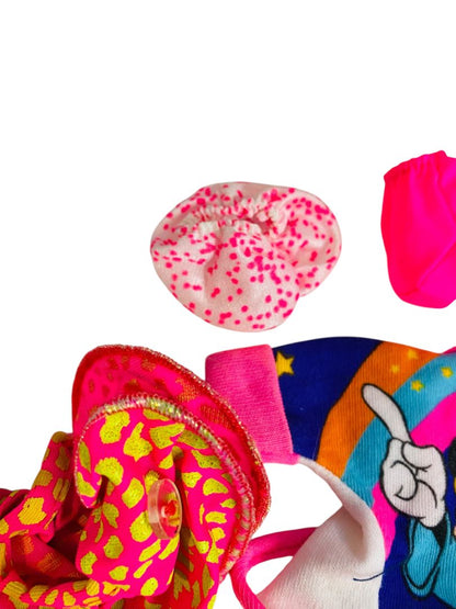 1980s Fashion Doll Clothes Lot Fits Barbie 11.5 Inch Dolls Neon Disney