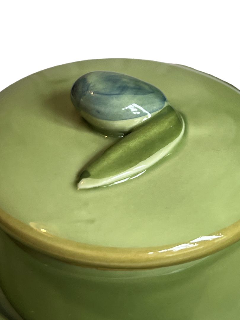 Crate & Barrel Italian Pottery Olive Serving Set