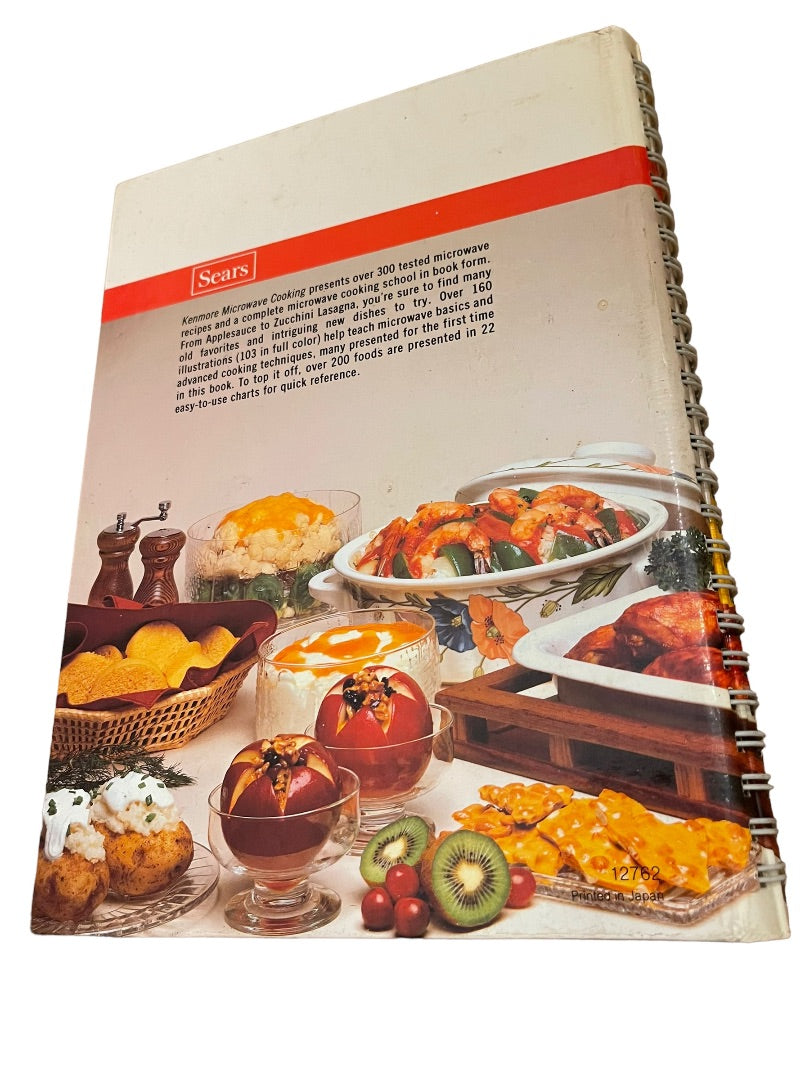 1983 Kenmore Microwave Cooking Auto Recipe 300 Binder Cookbook. AD