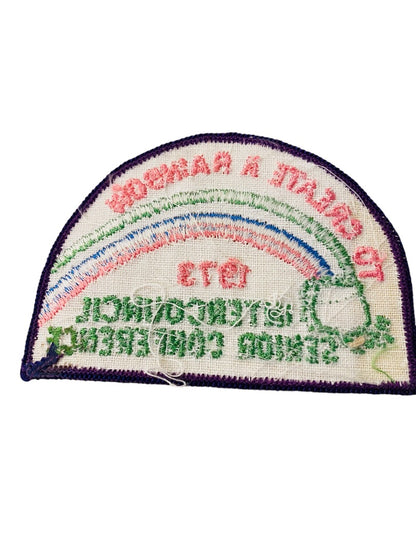 Girl Scout Patch Vintage 1973 Intercouncil Senior Conference "To Create a Rainbow"