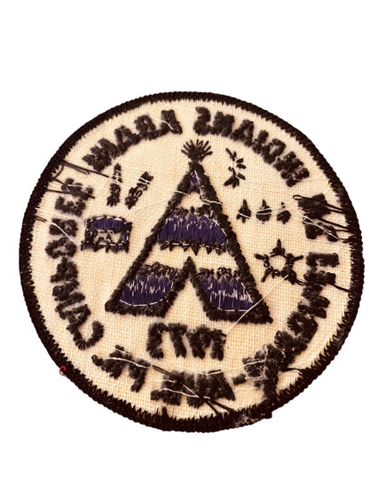 Girl Scout Patch Vintage 1973 Mt. Ephraim Aud Pk Camporee Indians ADAHI 3.2"