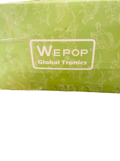 WePop 20 in Dino Pillow Blue New in Box 100% Cotton