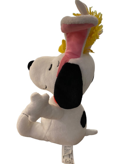 Hallmark Snoopy and Woodstock Musical Dancing Plush Working Animated 13"h Flappy Easter